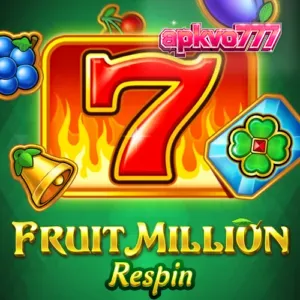Tampilan visual mesin slot Fruit Million Respin dengan simbol buah klasik